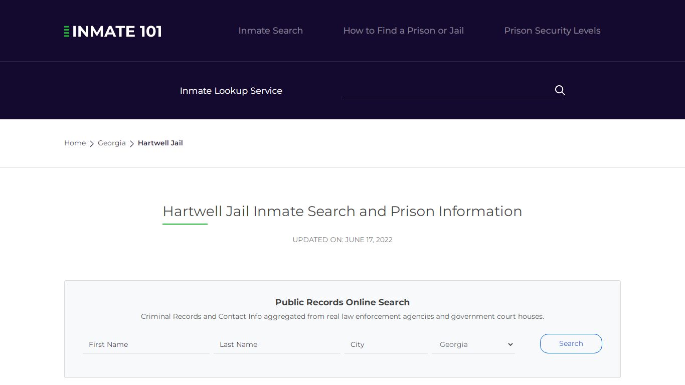 Hartwell Jail Inmate Search, Visitation, Phone no ...